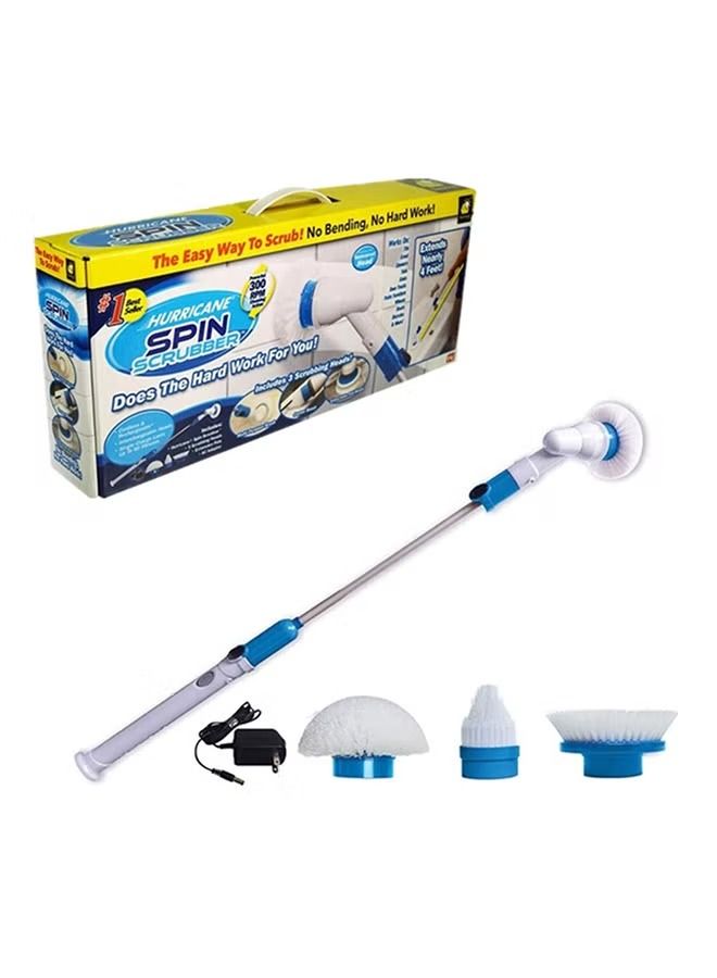 5-Piece Spin Scrubber Blue/White/Silver - Image 1