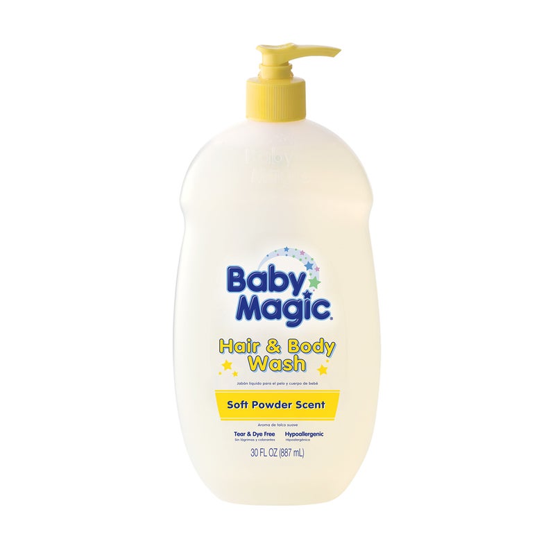 Baby Magic Hair and Body Wash, Soft Powder Scent, 30 Ounces - Image 1