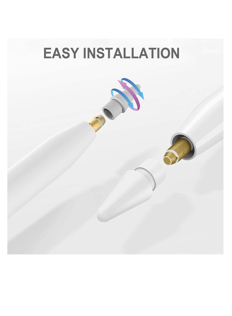 Excefore Replacement Tips Compatible with Apple Pencil 2 Gen iPad Pro Pencil Apple Pencil iPencil Nib for Apple iPad Pencil 1 st/Pencil 2 Gen White 2 Pack  - Image 4