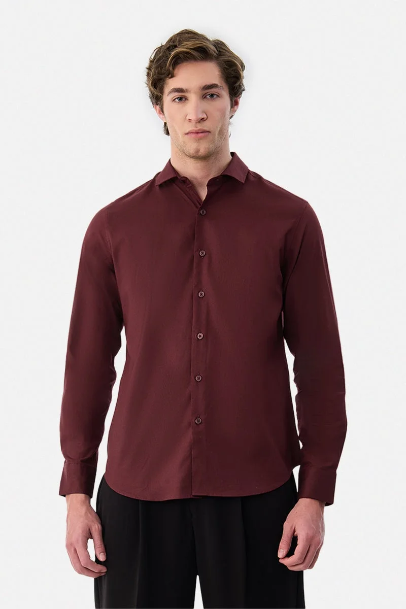 سنيتش 100% Cotton Slim Fit Shirt