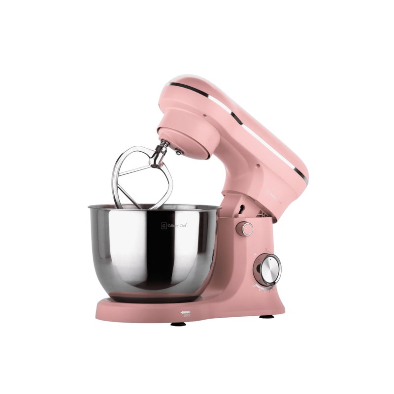 CULINARY CHEF 4.5L Retro Stand Mixer (Pink), 4.75 Quart - Image 2