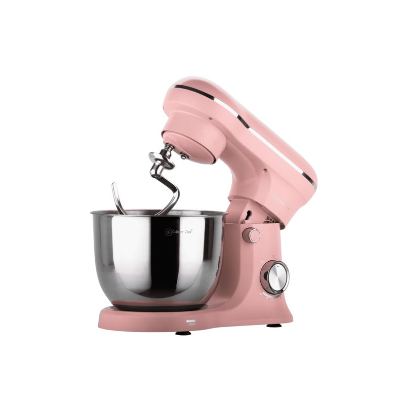 CULINARY CHEF 4.5L Retro Stand Mixer (Pink), 4.75 Quart - Image 4