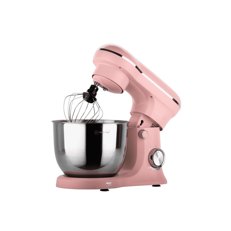 CULINARY CHEF 4.5L Retro Stand Mixer (Pink), 4.75 Quart - Image 3