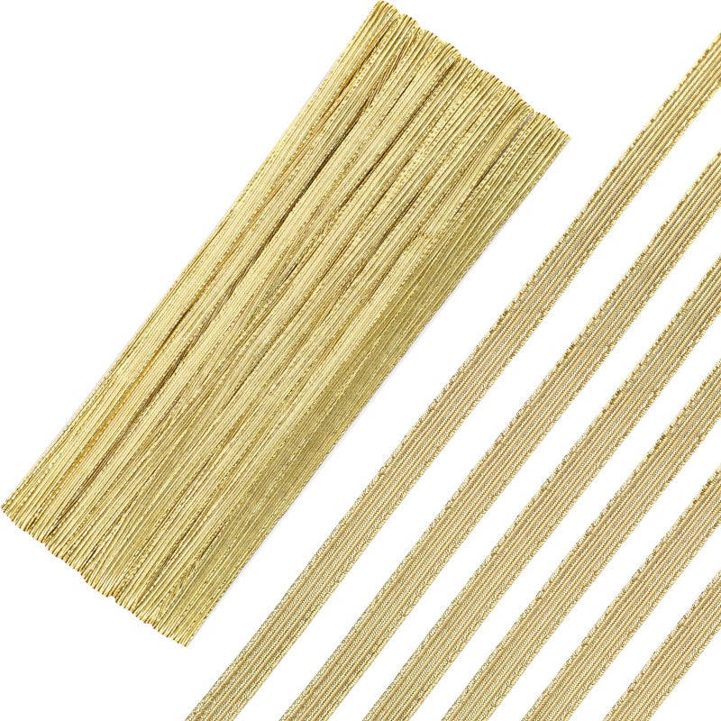 Shappy Elastic for Sewing Knit Elastic Band 14 Inch x 22 Yards Gold - Image 3