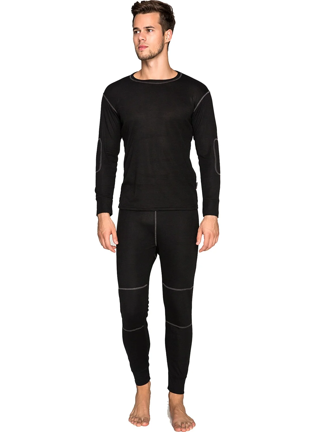 Thermoform Active Plus Adult Thermal Underwear Set Black