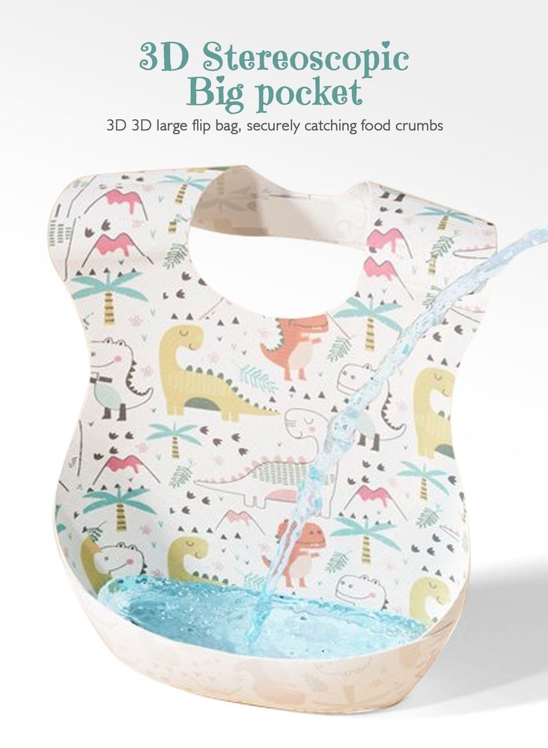 URbazaar 40-Pcs Disposable Baby Bibs for Feeding Drooling – Travel Bibs for Baby  Absorbent + Leakproof Disposable Bibs Baby - Image 4