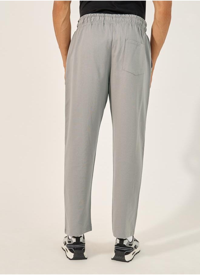 Styli Styli Relaxed Fit Reverse Pocket Open Hem Terry Joggers  - Image 4