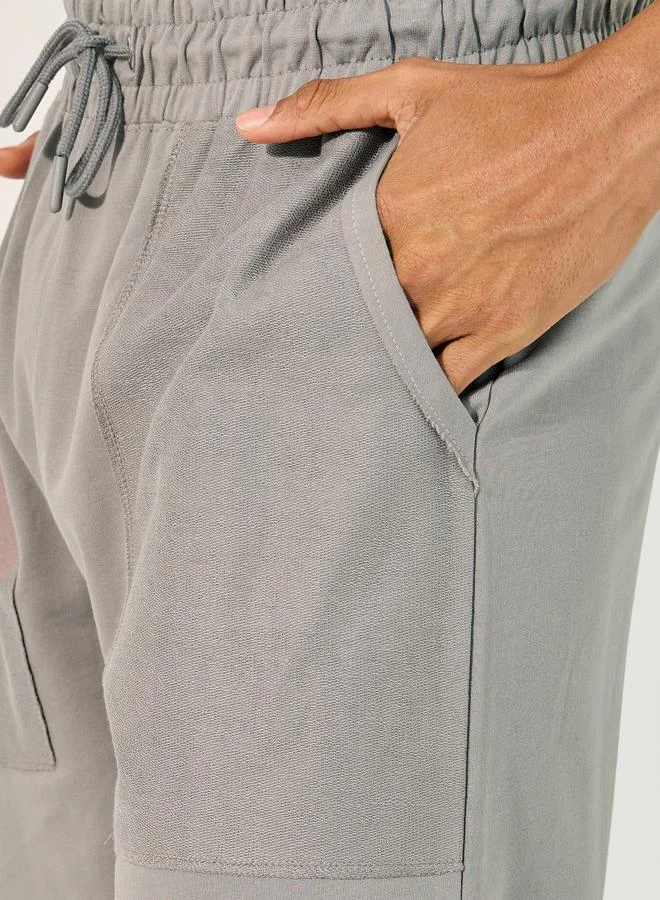 Styli Styli Relaxed Fit Reverse Pocket Open Hem Terry Joggers