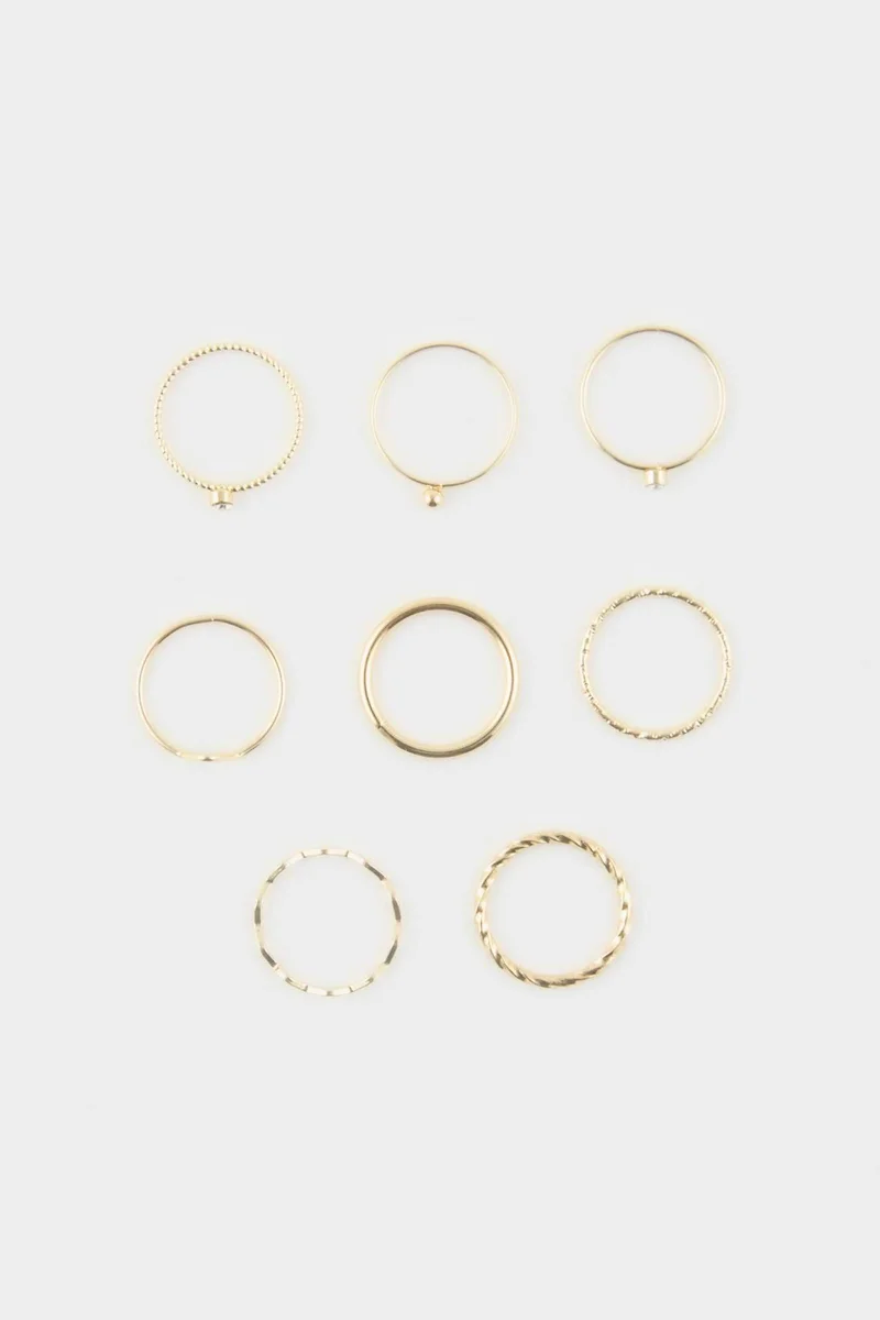 Defacto  Woman 8 Piece Rings for Women | Best Price UAE