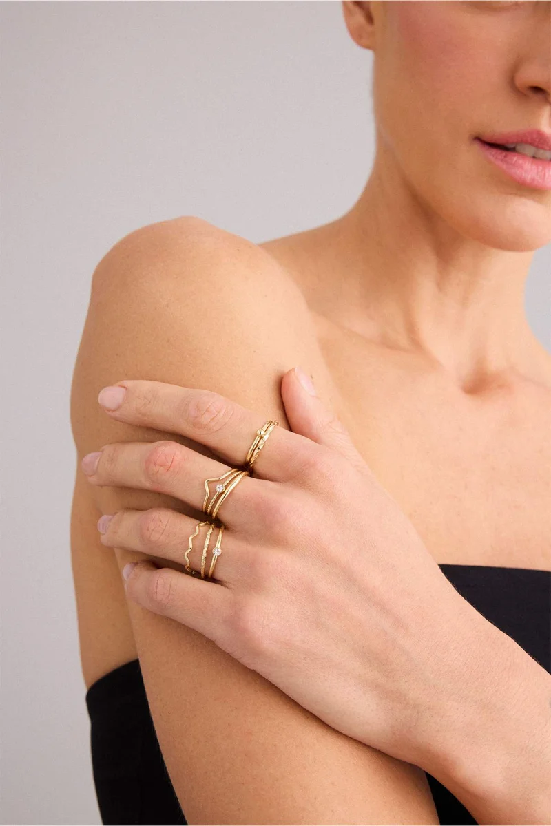 Defacto  Woman 8 Piece Rings for Women | Best Price UAE