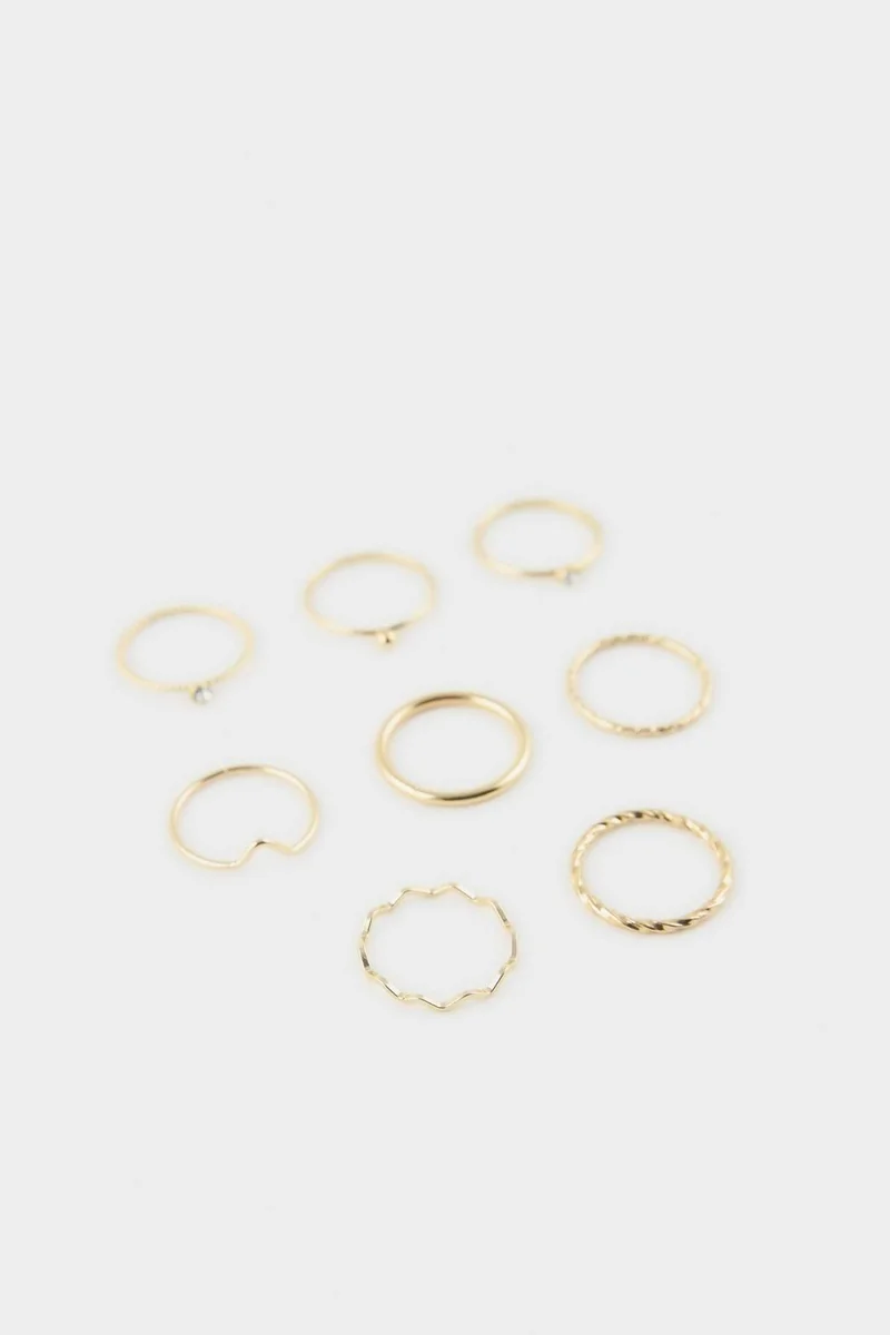 Defacto  Woman 8 Piece Rings for Women | Best Price UAE