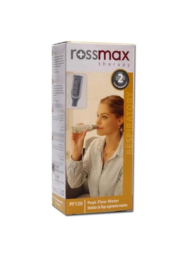 Rossmax Peak Flow Meter for Adults PF120A White - Image 2