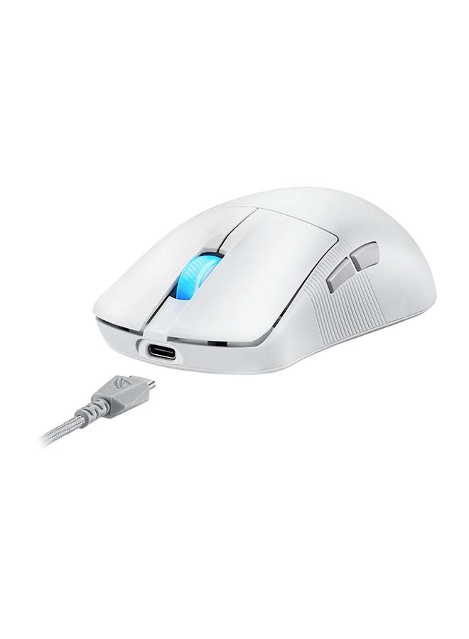 أسوس ماوس الألعاب اللاسلكي ROG Harpe 54g خفيف الوزن للغاية بدقة 36,000 نقطة في البوصة مع 5 أزرار قابلة للبرمجة - أبيض - Image 3
