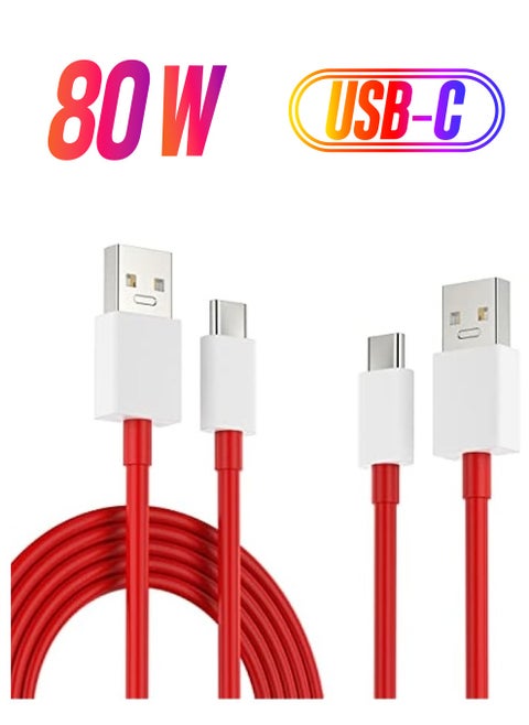 7.3A for Oneplus Charging Cable Type C Warp Charge SuperVooc Fast Charger Cord for Oneplus 12 12R 11 10 Pro 9 10T Open 9R 10R 8T 8 7T 7 6 6T Nord N20 SE N10 N300 CE 2 Lite 2T N100 N200 USB C 3ft/6ft