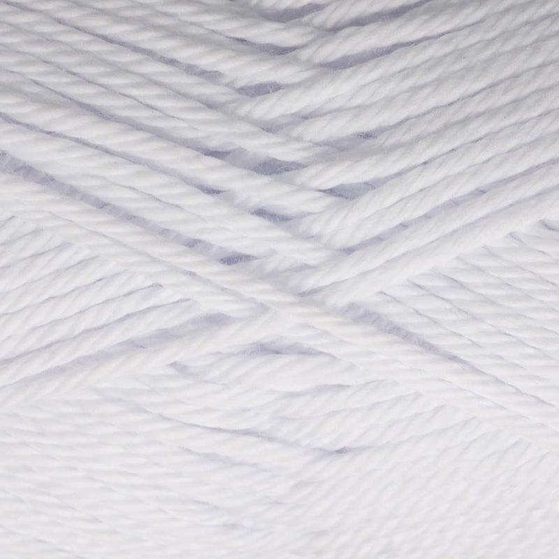Estako Royal Cotton, 100% Mercerized Giza Cotton Yarn, Soft, Super Fino 1 for Crochet and Knitting 1.76 Oz (50g) / 137 Yrds (125m) (5050 - White) - Image 2