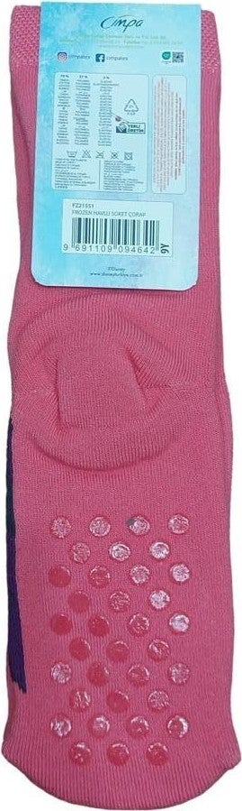 Çimpa Frozen Elsa Non-Slip Sole Winter Towel Kids Socks - Image 3