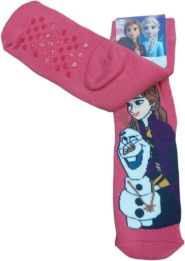 Çimpa Frozen Elsa Non-Slip Sole Winter Towel Kids Socks - Image 1