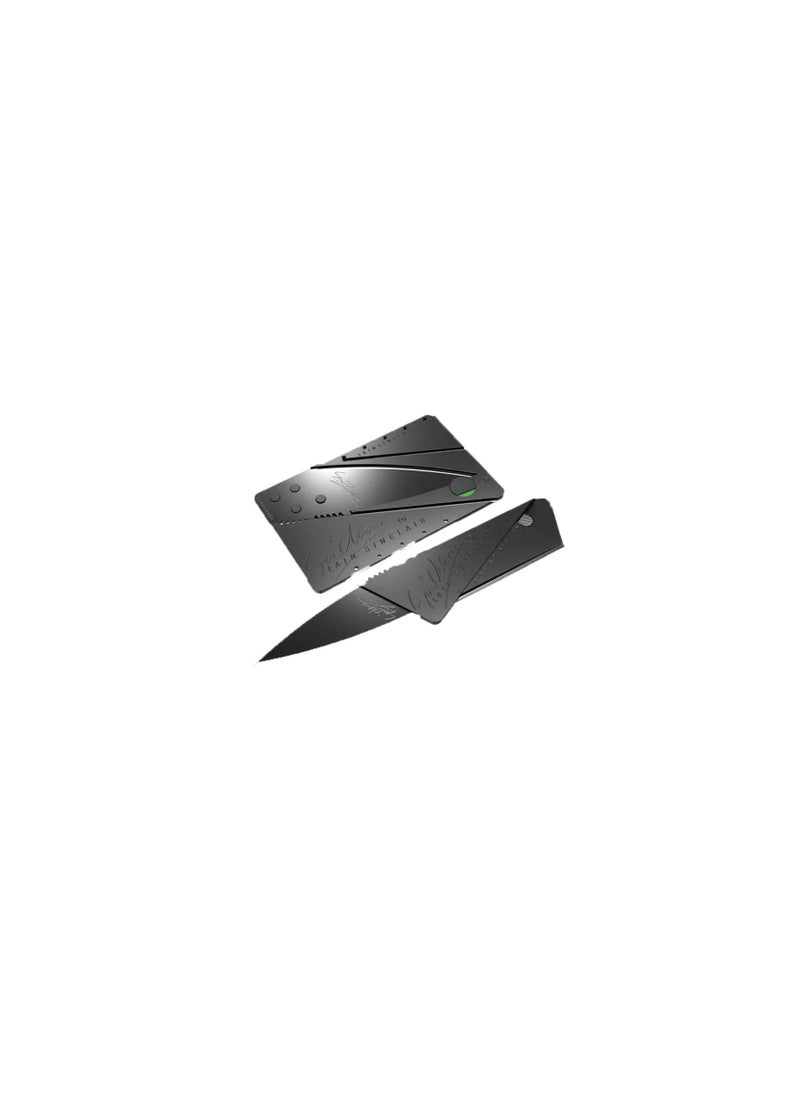 FASHION MANIA - Credit card folding fruit Knife Black 8.6 CM - Image 1