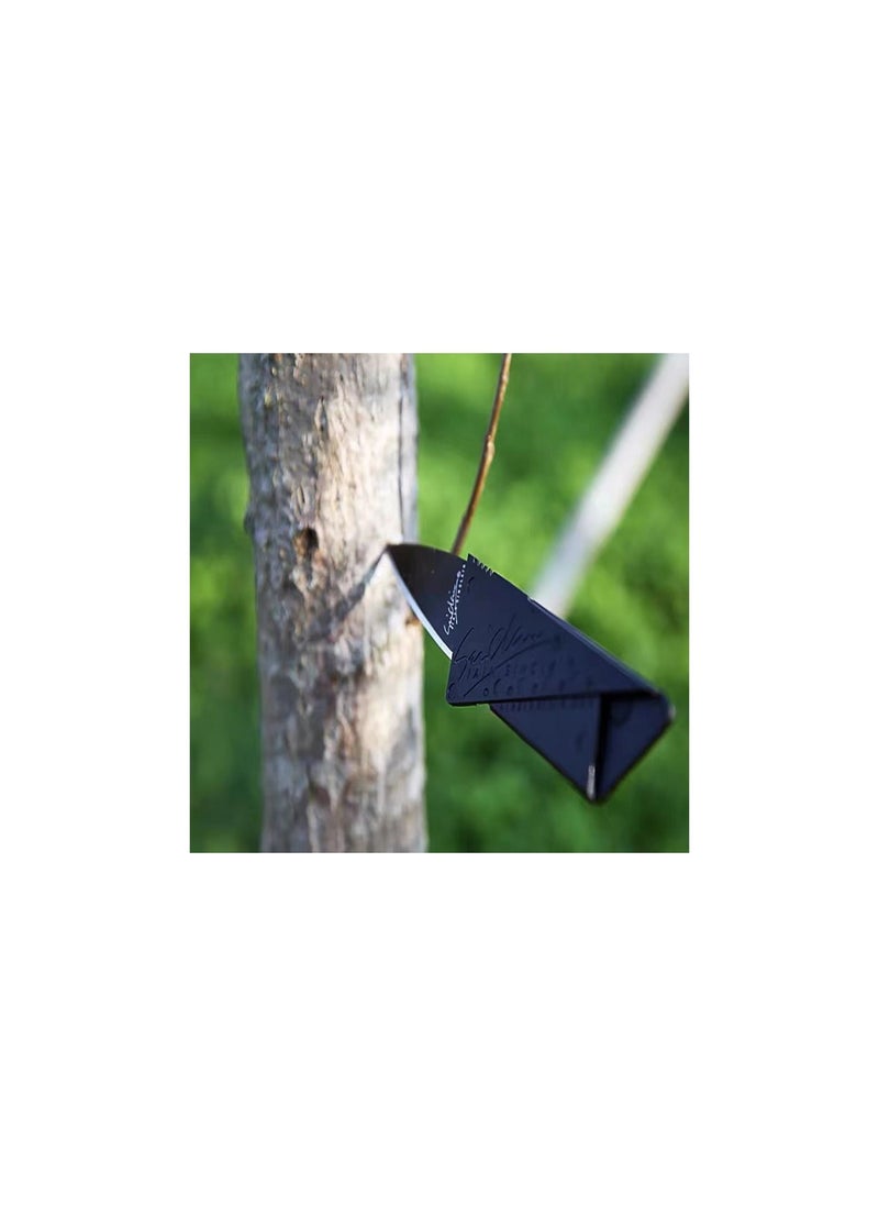 FASHION MANIA - Credit card folding fruit Knife Black 8.6 CM - Image 1