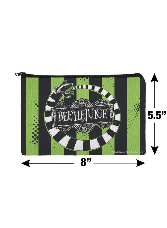 GRAPHICS & MORE - Beetlejuice Beetle Worm Makeup Cosmetic Bag Organizer Pouch - Image 1