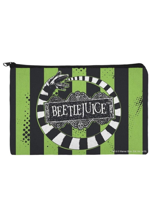 GRAPHICS & MORE - Beetlejuice Beetle Worm Makeup Cosmetic Bag Organizer Pouch - Image 1