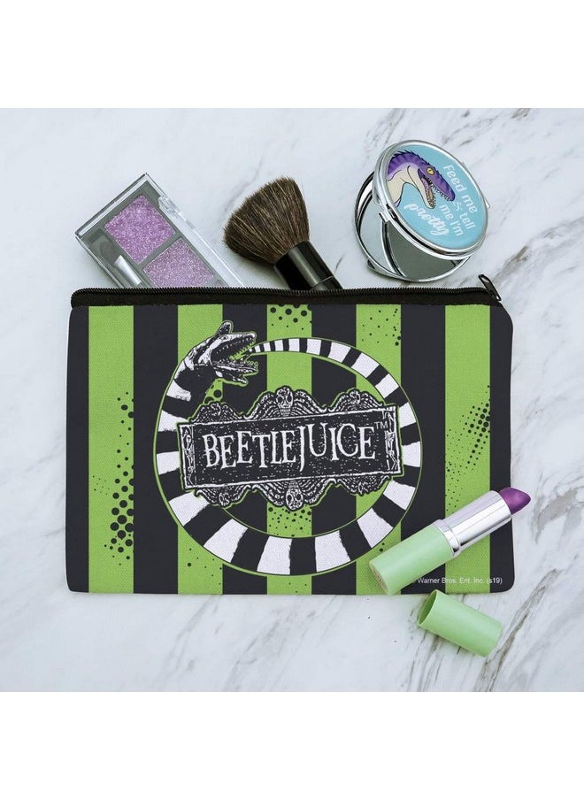 GRAPHICS & MORE - Beetlejuice Beetle Worm Makeup Cosmetic Bag Organizer Pouch - Image 1