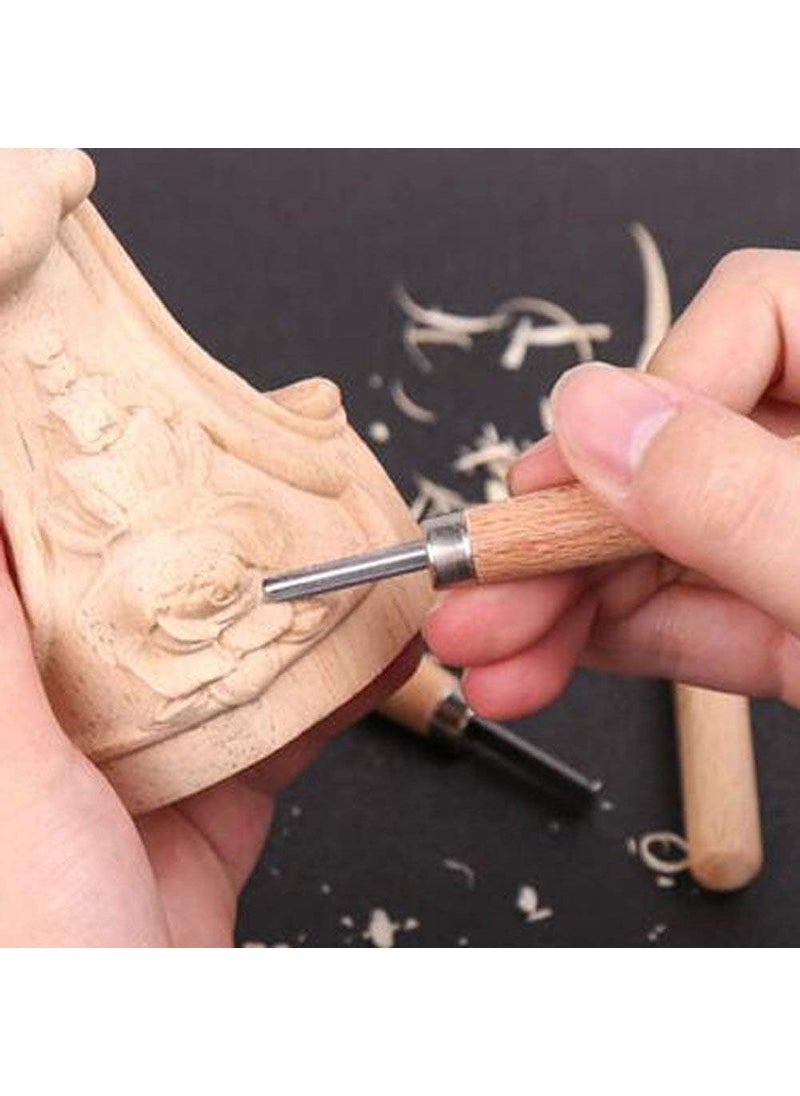 SIRIDHI SIRIDHI Wood Carving Tool Set of 12pcs Chisels Knives Accessories  - Image 2
