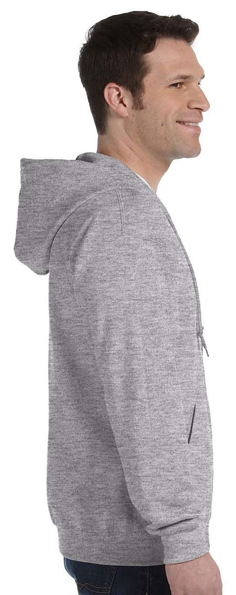 Gildan سويت شيرت هودي بسحاب من جيلدان للبالغين، طراز G18600، أحمر كاردينال، كبير جداً أمريكي - Image 4