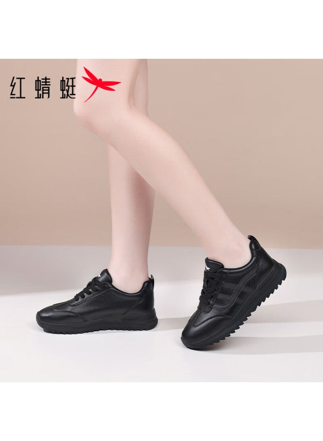 Red Dragonfly Women's Casual Shoes Small Black Retro Autumn Winter Sports Shoes Women's Trendy Training Shoes C0ttn06173 Black Size 35