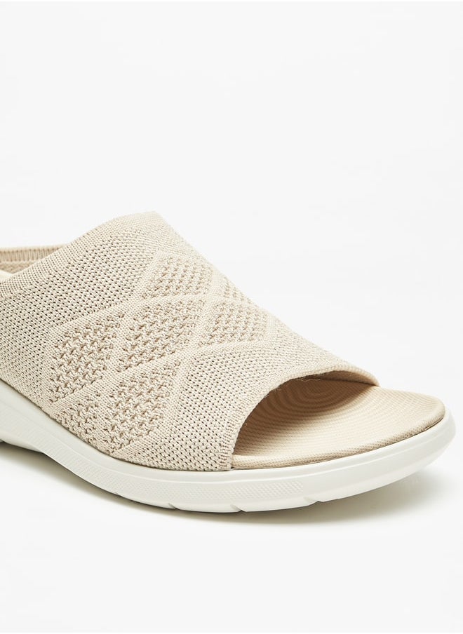 Flora Bella By Shoexpress - Women's Textured Slide Sandals Ramadan Collection - Image 1