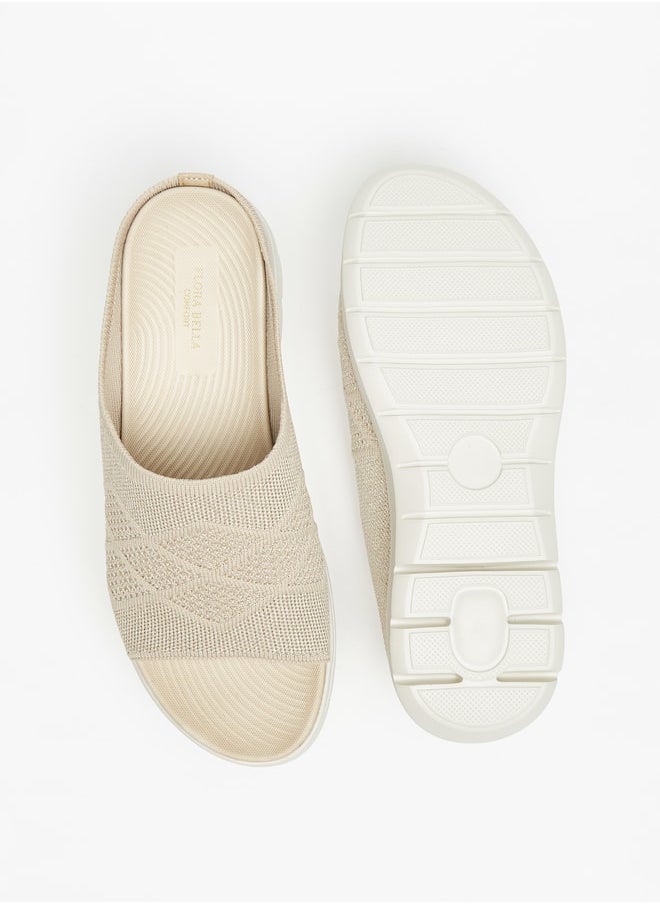 Flora Bella By Shoexpress - Women's Textured Slide Sandals Ramadan Collection - Image 1