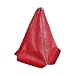Sylvil Car Shift Knob Dust Cover Gear Shift Knob Cover for Protection Leather ManualAutomatic Shifter Shift Boots Cover Decorate Car Interior Universal Car Accessories Red PU - Image 2