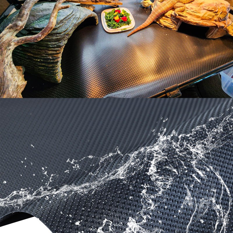 HERCOCCI Bearded Dragon Tank Accessories, Reptile Mat Bridge Hammock Flexible - Jungle Climbing Vines and Leaves with Suction Cups Habitat DÃ©cor for Hiding& Climbing Snake Gecko Lizard Chameleon - Image 5