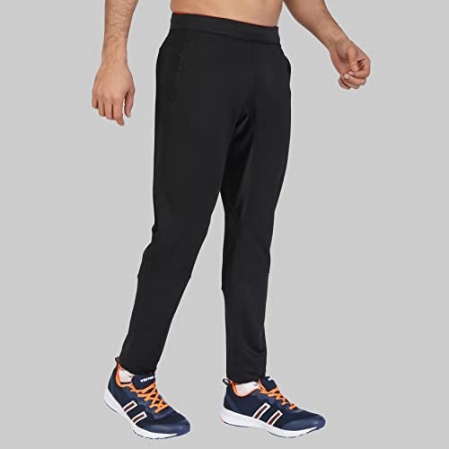 Vector X OML-193 Trackpant for Men with Two Side Zipper Pockets, Elastic and Adjustable Drawstrings - Image 2