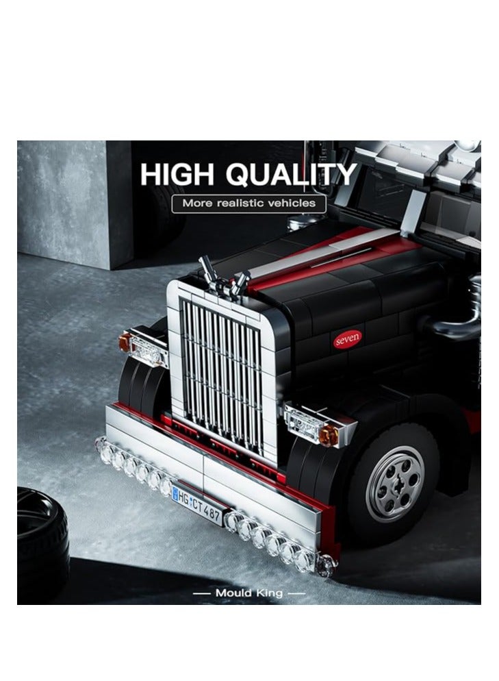 mould king 10037  Educational Heavy Duty Tow Truck Building Blocks Set,Road Trailer Model, Car Model Toys for Kids/Adult/Vehicle Enthusiasts(1797 Pieces)  - Image 4