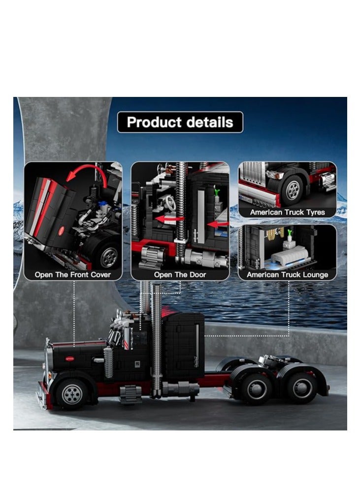 mould king 10037  Educational Heavy Duty Tow Truck Building Blocks Set,Road Trailer Model, Car Model Toys for Kids/Adult/Vehicle Enthusiasts(1797 Pieces)  - Image 3