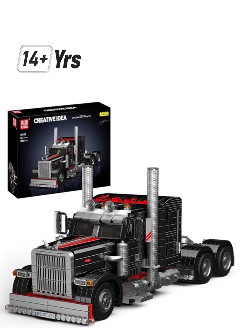 mould king 10037  Educational Heavy Duty Tow Truck Building Blocks Set,Road Trailer Model, Car Model Toys for Kids/Adult/Vehicle Enthusiasts(1797 Pieces)  - Image 1