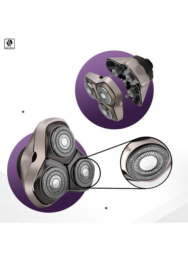 Skull Shaver Forte PRO 3 Head Replacement Blade | Electric shaver replacement heads - Image 4