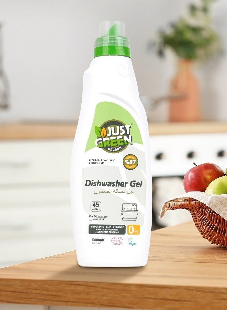 Just Green Organic Just Green Organic Dishwasher Gel 1000 ML - Image 3