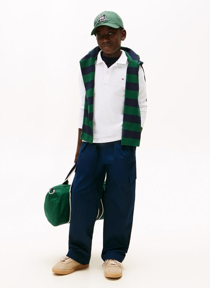 TOMMY HILFIGER Essential Regular Fit Long Sleeve Polo Shirt - Image 4