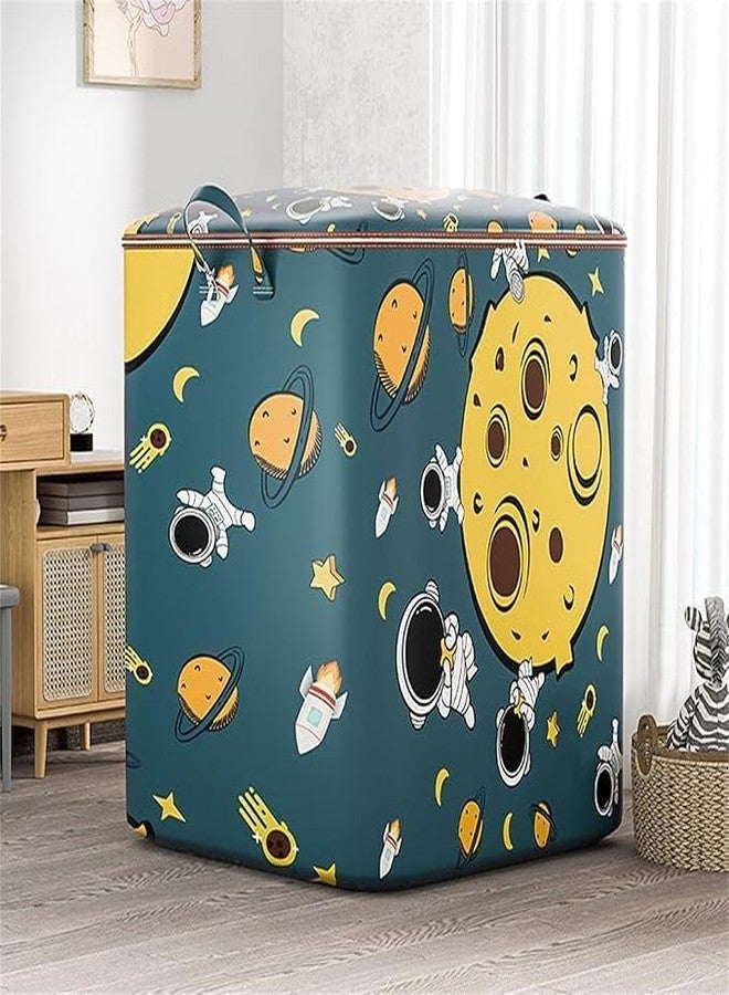 COYRASTH 140Ltr Foldable Storage Box | Multipurpose Storage Organizer for Clothes, Wardrobe, Closet, Home Large Capacity Storage Basket for Toys, Books, Undergarments Durable & Collapsible Organizer - Image 3