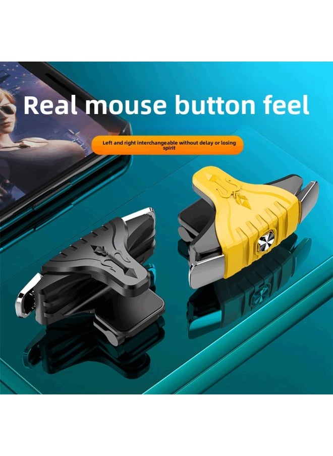 Generic Explosions G21 Six-Finger Chicken Eating Artifact Chicken Eating Mechanical Auxiliary Keys Shake Tone With Game Handle Advantage In Stock-Product's Colour:Chicken King Three Generations Black Pair  - Image 4