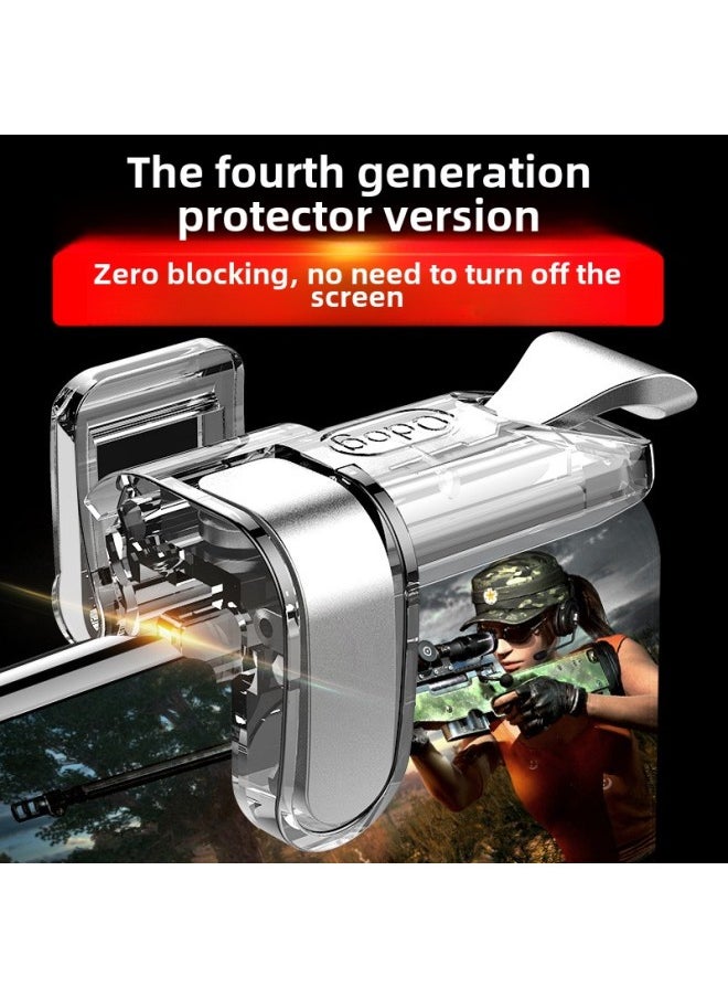 Generic Explosions G21 Six-Finger Chicken Eating Artifact Chicken Eating Mechanical Auxiliary Keys Shake Tone With Game Handle Advantage In Stock-Product's Colour:Chicken King Three Generations Black Pair  - Image 5