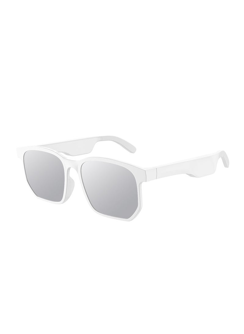 Generic Latest 5.0 Bluetooth Audio Glasses for Seamless Music and Calls White X12 
