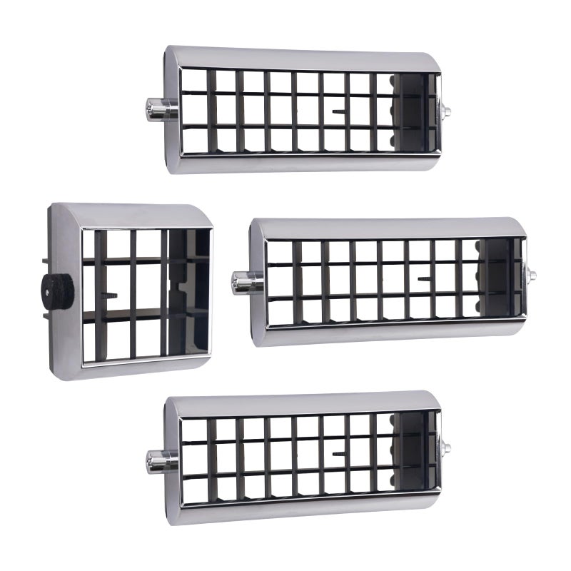KITONLA AC Dash Vents SET 4 PCS Fit for Chevy Gmc TRUCK 1973 1974 1975 1976 1977 1978 1979 1980 Replace OE 3979751 14014536