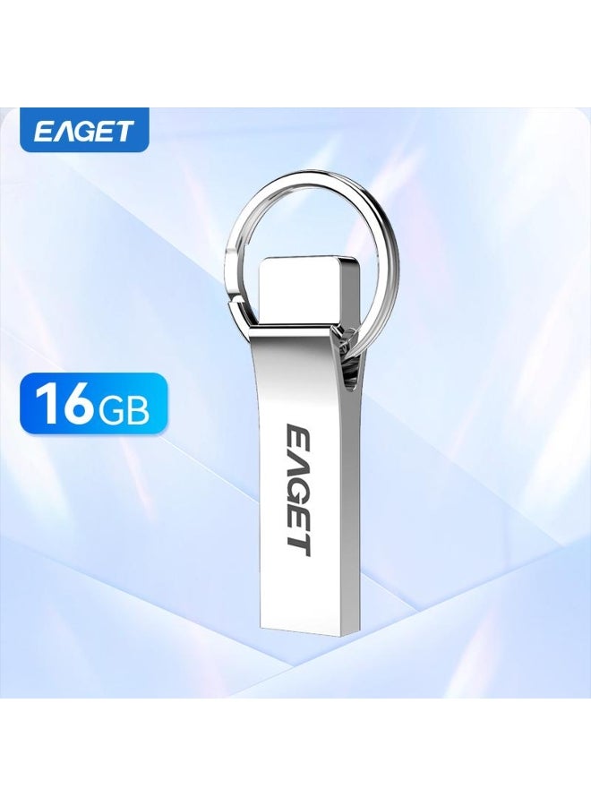 EAGET Mini USB Flash Drive USB 2.0 Flash Drive Metal Pendrive High Speed U Disk USB Flash Drive for Computers Data Storage - Image 2