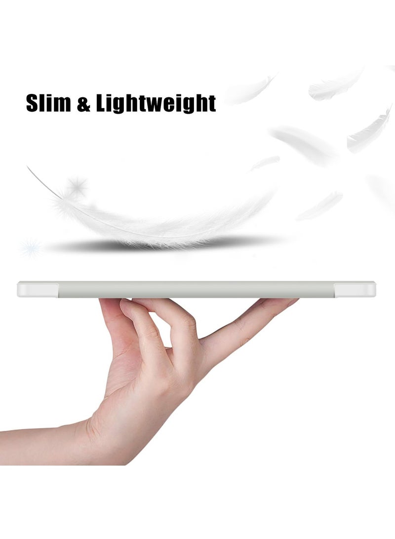 KASTWAVE Case for Xiaomi Redmi Pad SE 11'' 2023, Hybrid Slim Case Cover [Built-in Pencil Holder] Shockproof Cover with Clear Transparent Back Shell for Xiaomi Redmi Pad SE Gray - Image 5