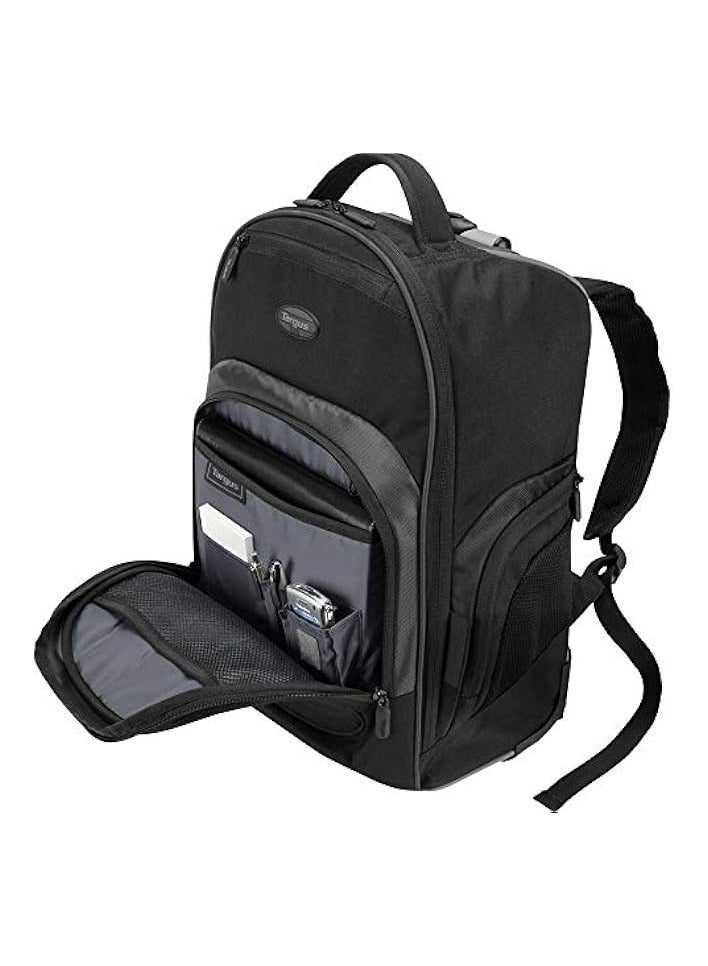 Targus 16 Inch Compact Rolling Backpack, Black - Wheeled Travel Bag, Fits Laptops Up to 16” and MacBook Pros up to 17” (TSB750US)  - Image 5