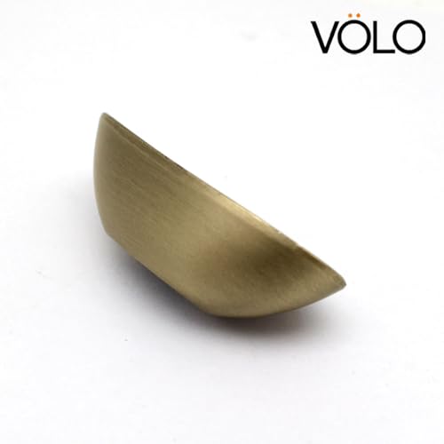 VOLO® Antique Brass Cabinet Knob Pull Handle Oval SH 10 Pack of 2 Pcs. (Color: Antique) - Image 3