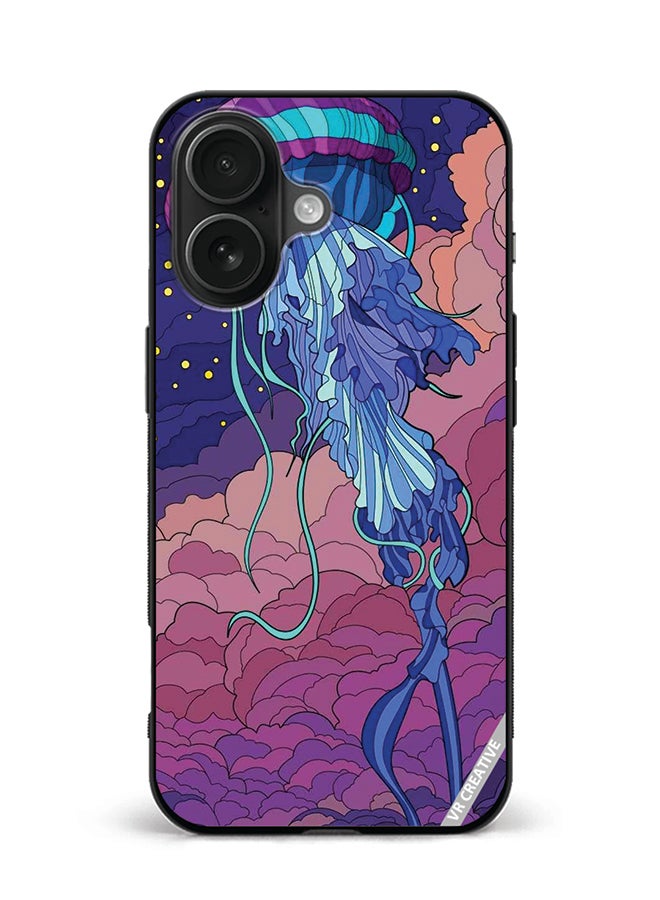 Protective Case Cover For Apple iPhone 16 Starfish Design Multicolour